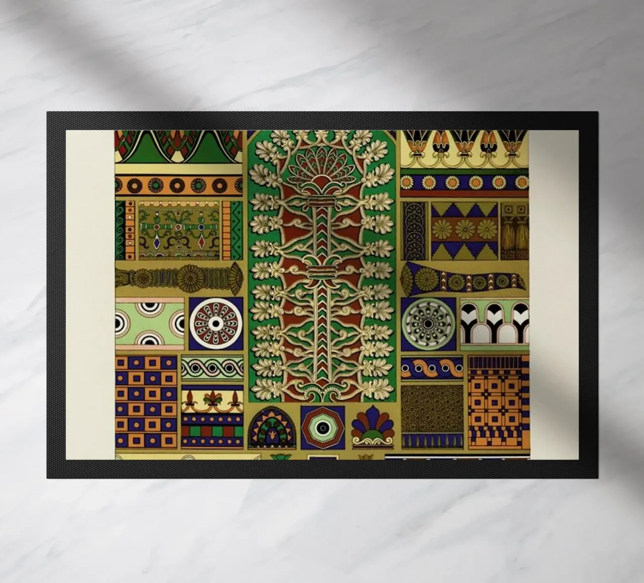 Racinet -  Assyrian Ornamental Pattern zerbino da Vintage by JUNIQE