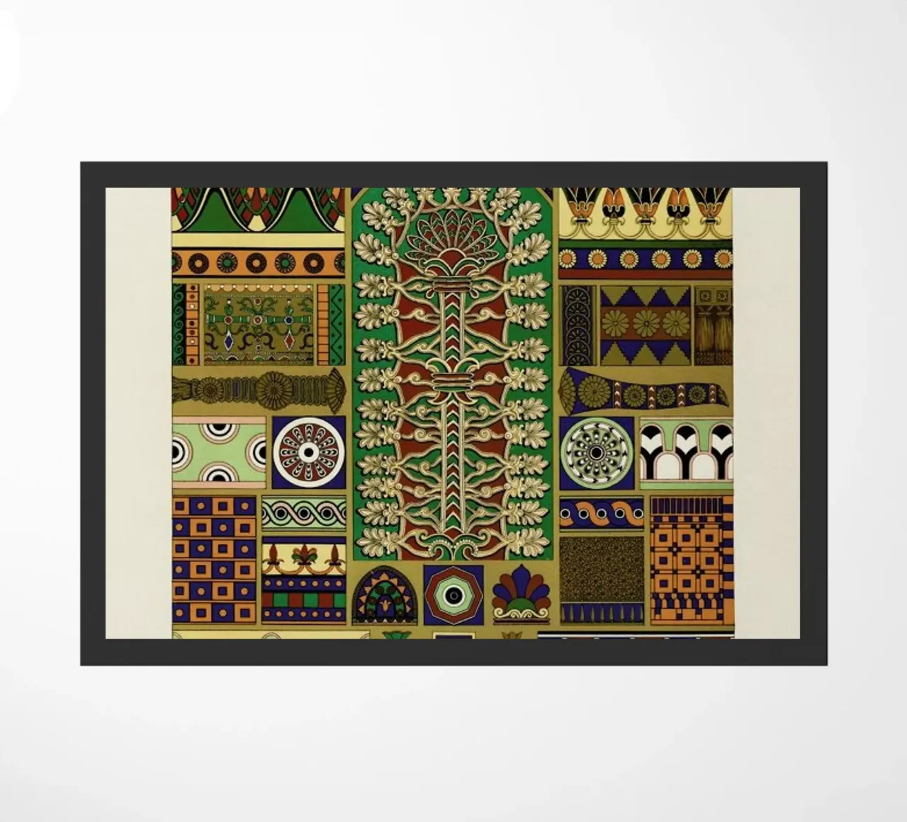 Racinet -  Assyrian Ornamental Pattern zerbino da Vintage by JUNIQE
