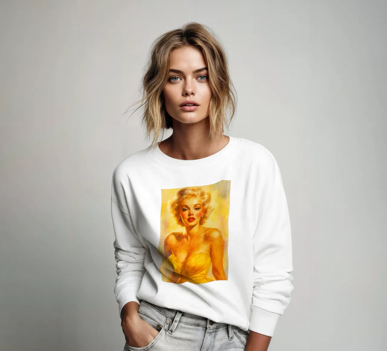 bella donna pittura classica retrò felpa da pakazi