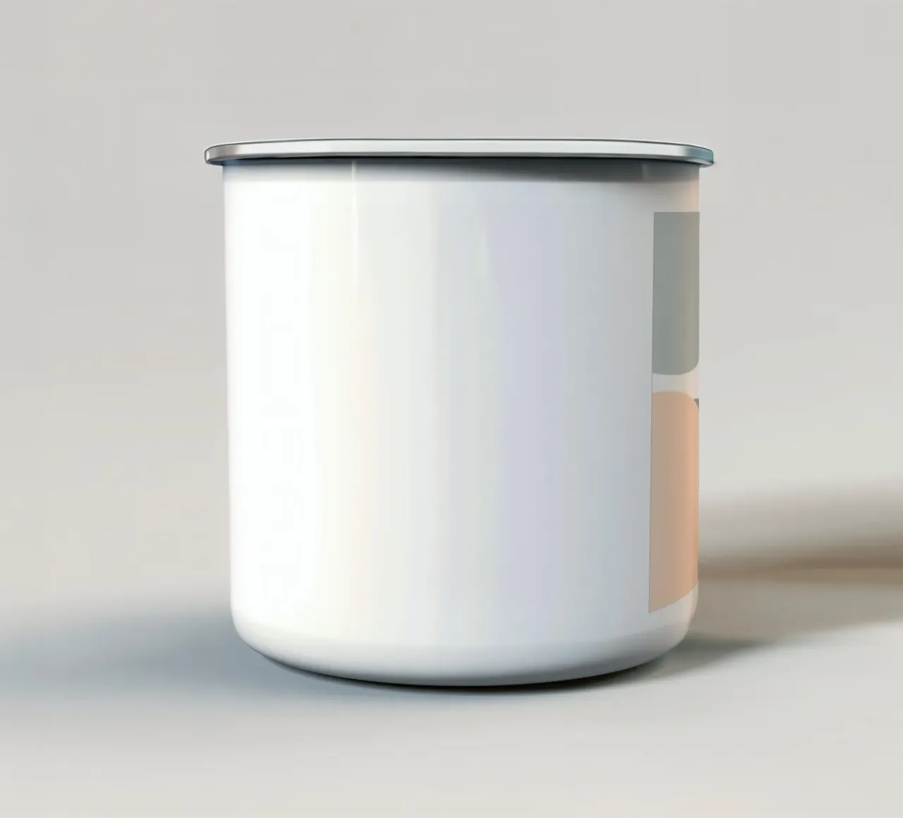Soft Circles Palette Emaille Tasse von pastel color shape