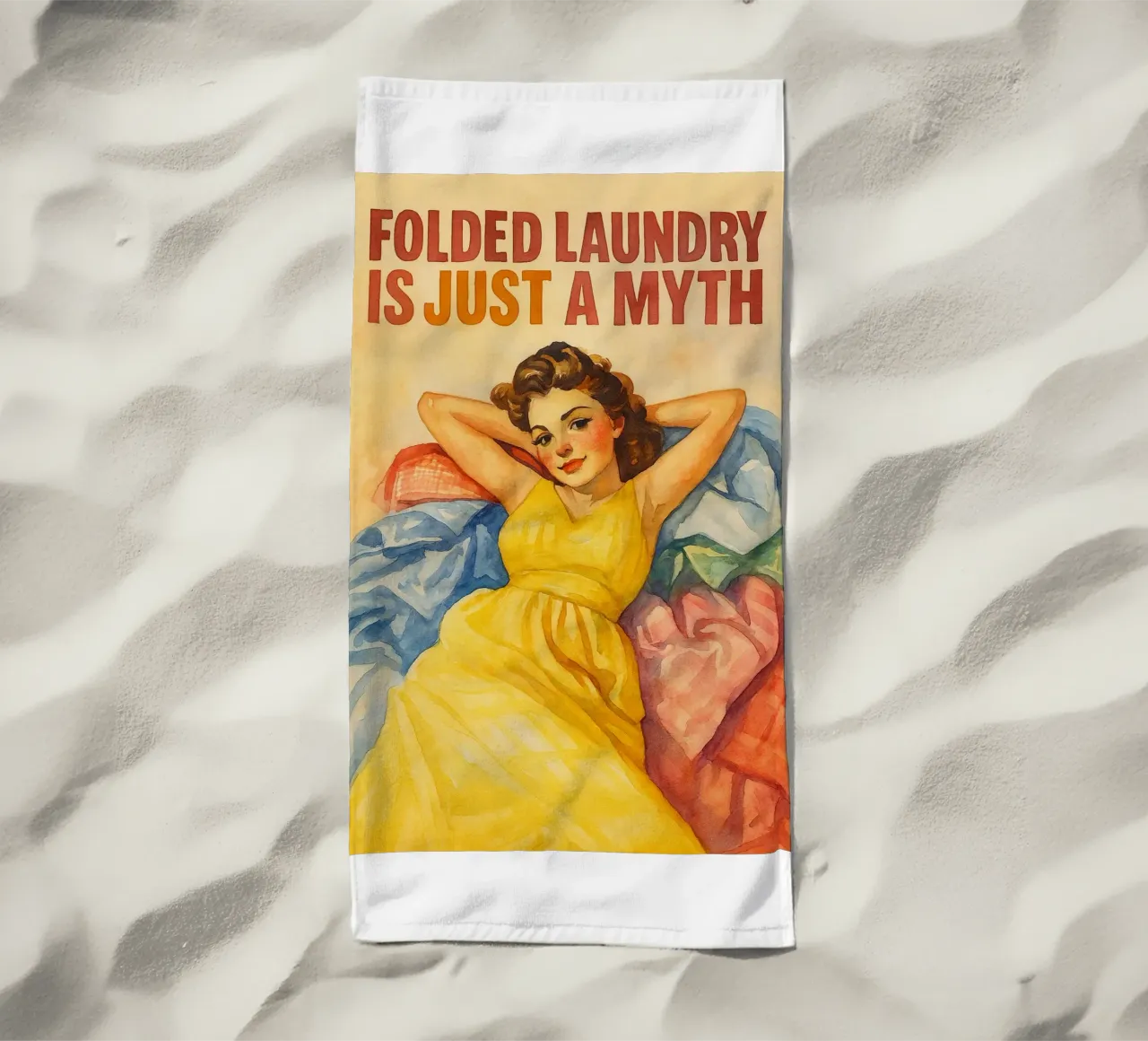 Le linge plié n'est qu'un mythe serviette de plage de pakazi