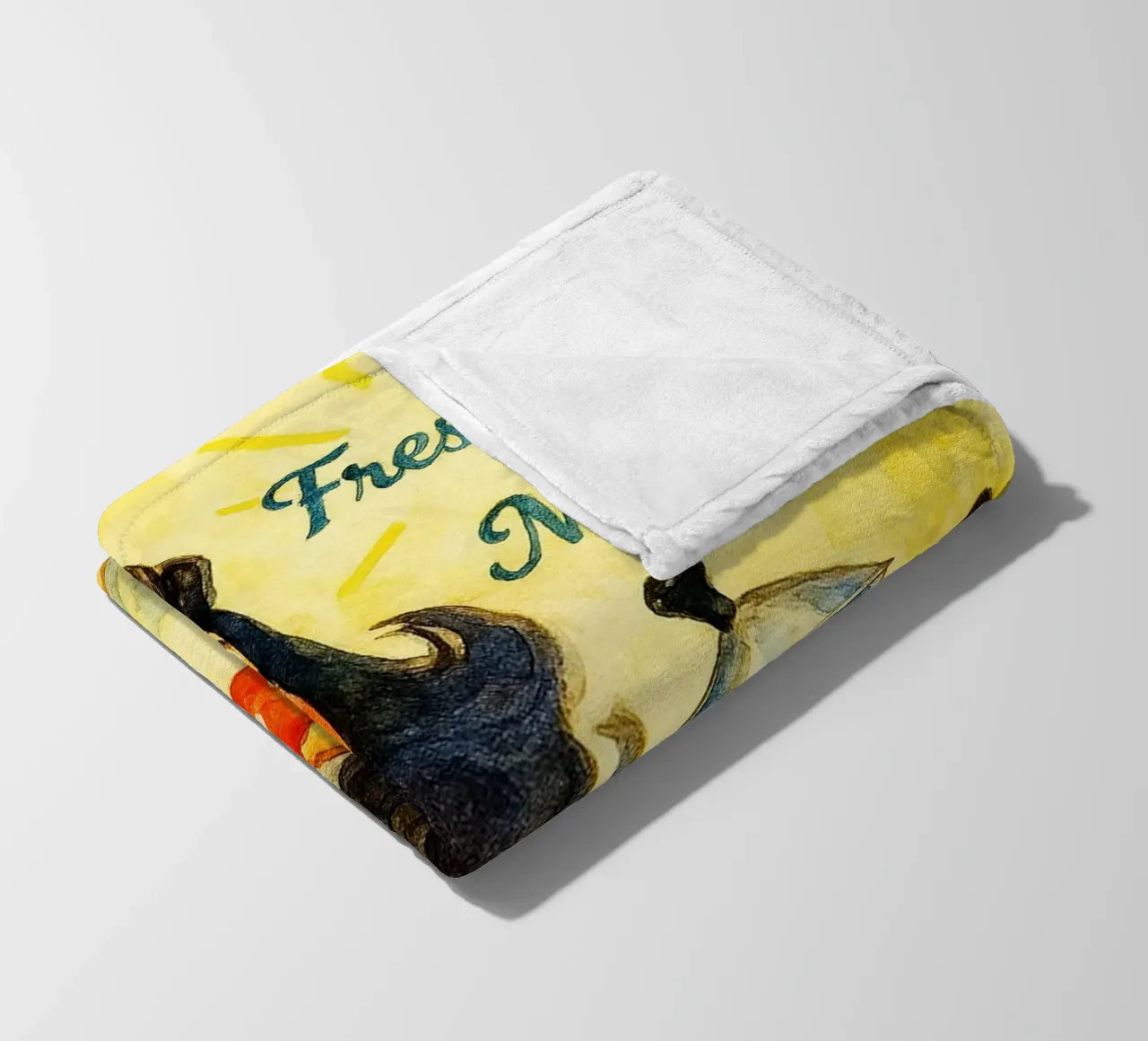 birra fresca ogni mattina donne sorridono pittura classica retrò coperta in pile da pakazi