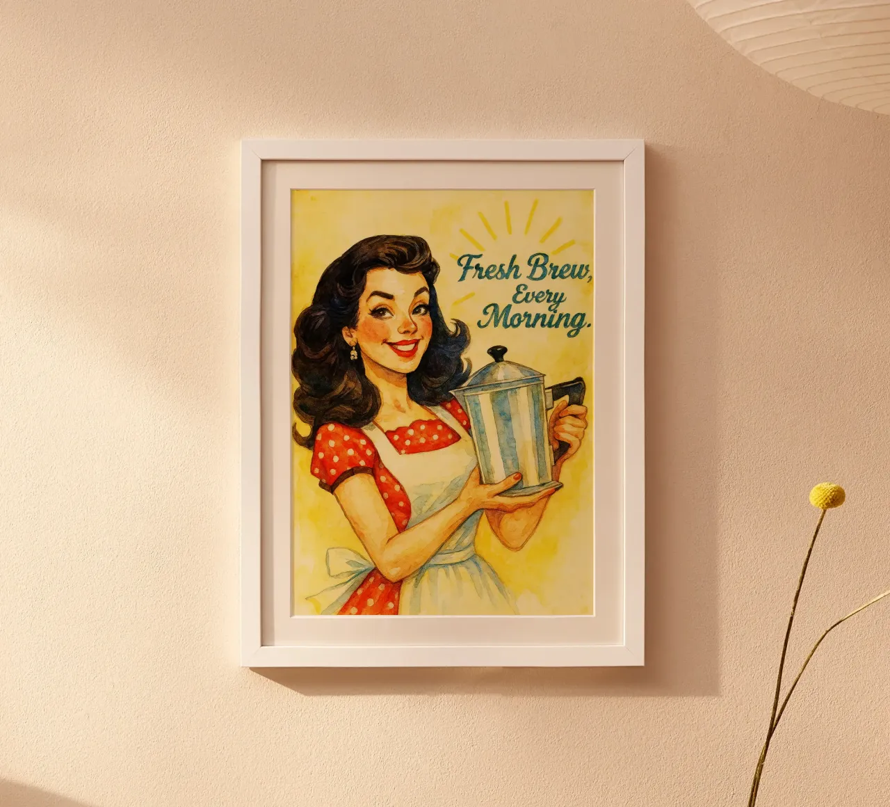 birra fresca ogni mattina donne sorridono pittura classica retrò carta hahnemühle da pakazi