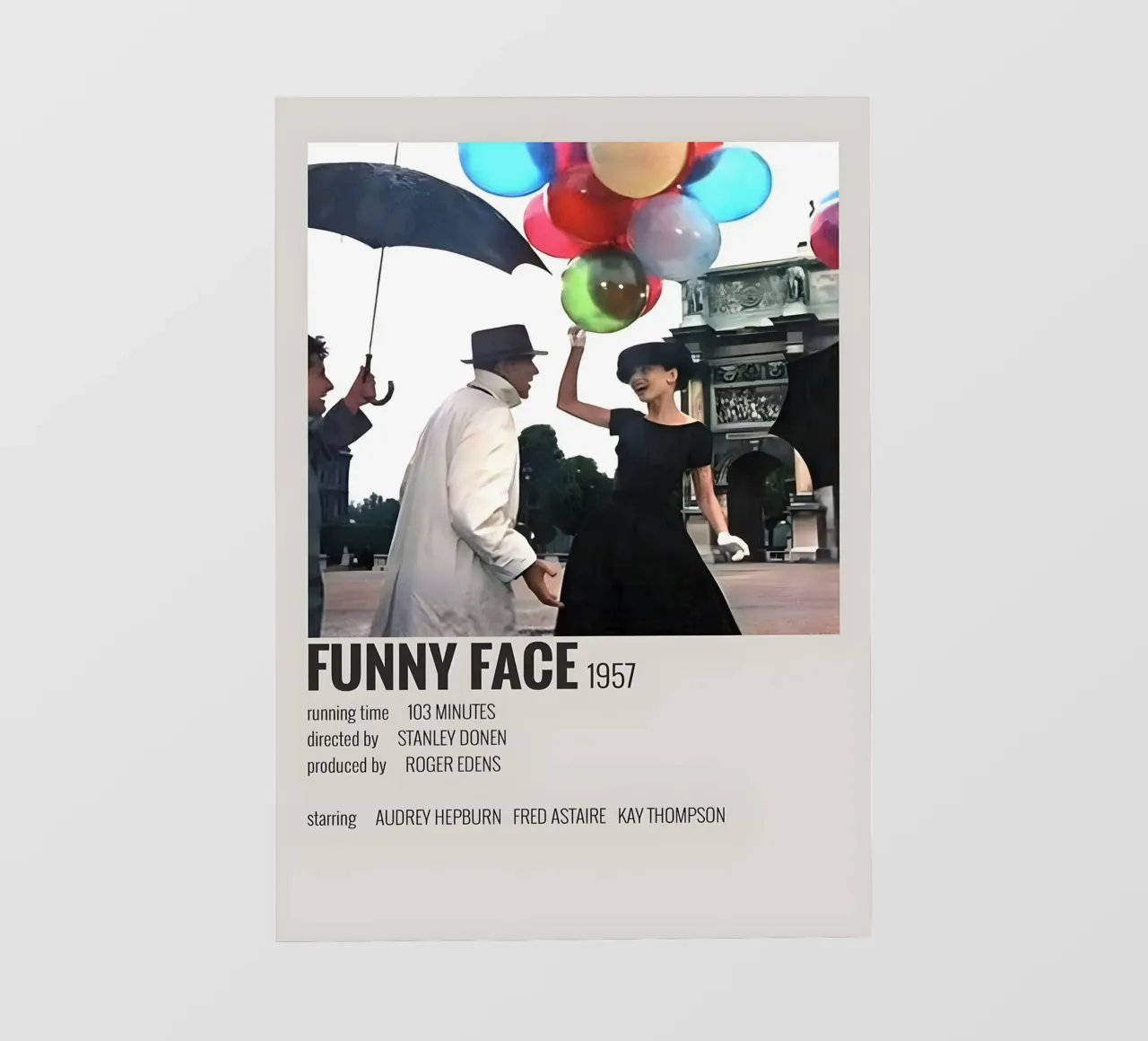 FUNNY FACE 1957 telo in pvc da MVFminimalist