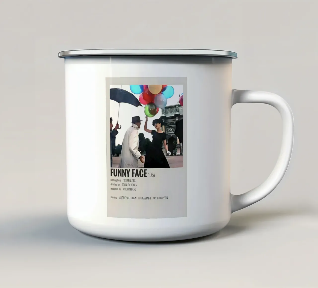 FUNNY FACE 1957 tazza in smalto da MVFminimalist
