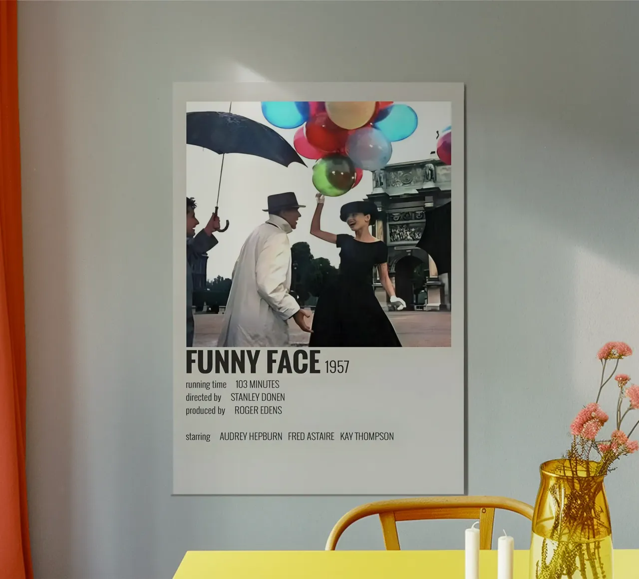 FUNNY FACE 1957 poster da MVFminimalist
