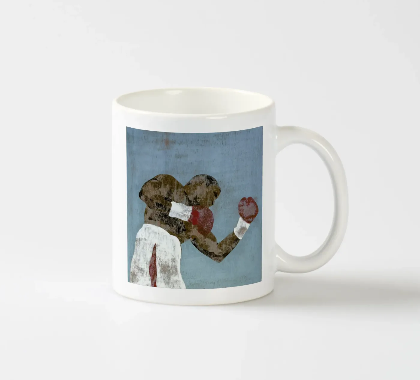 Boxer 1 ceramic mug by Andy Bridge