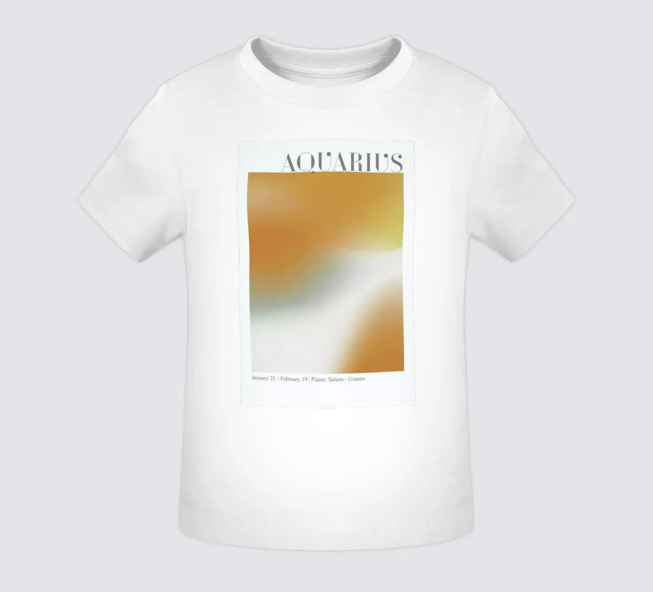 Aquarius Abstract Aura Baby T-Shirt von cafelab