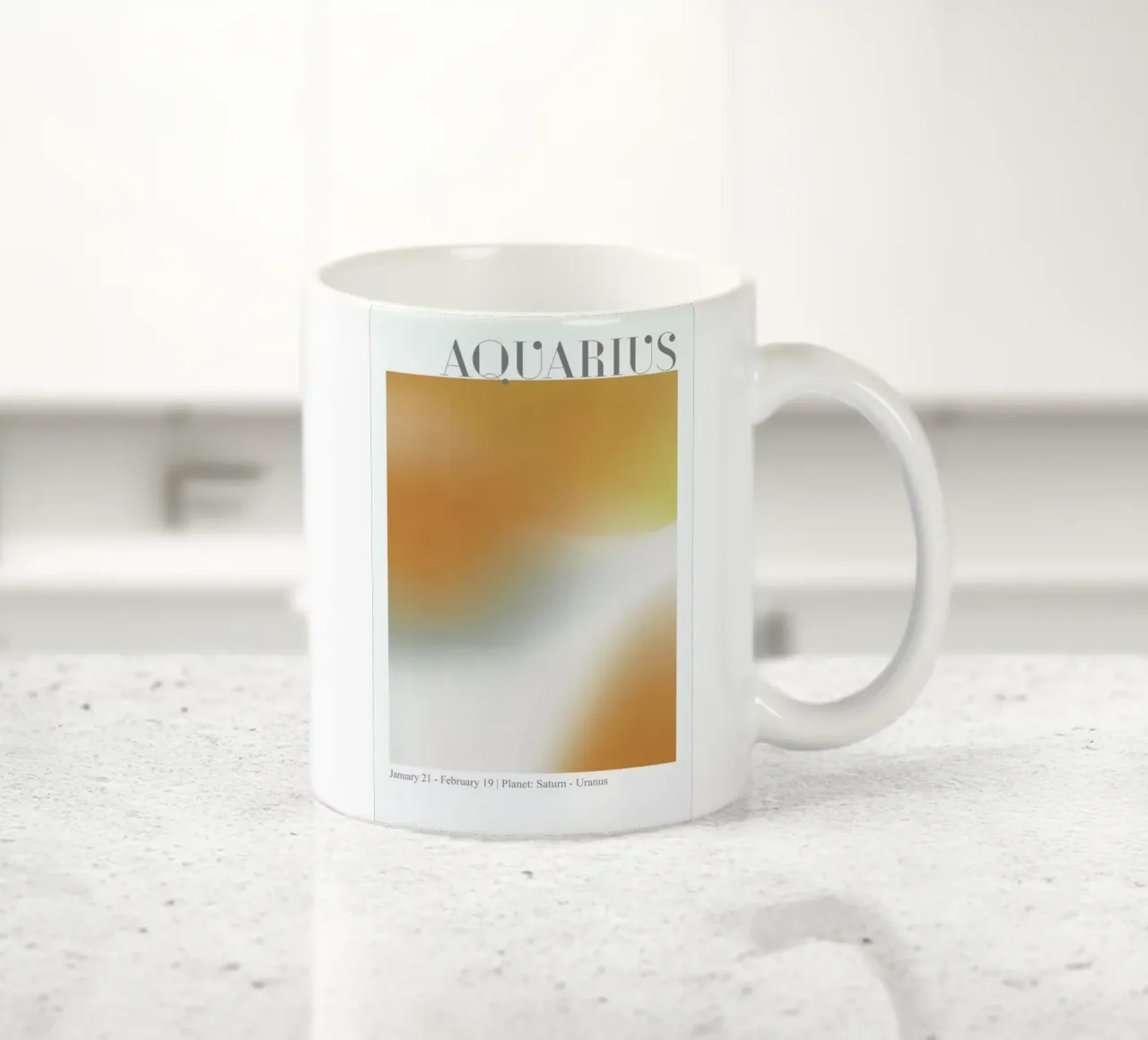 Aquarius Abstract Aura tazza in ceramica da cafelab