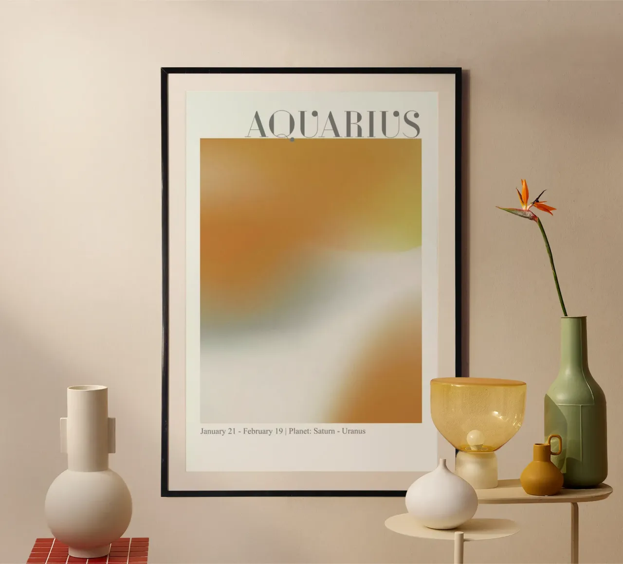 Aquarius Abstract Aura carta hahnemühle da cafelab