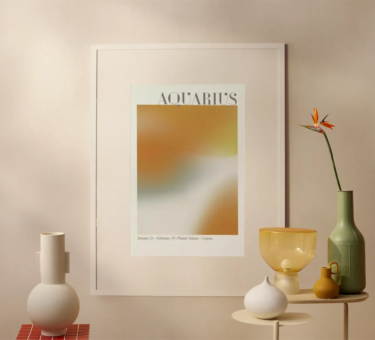 Aquarius Abstract Aura carta hahnemühle da cafelab