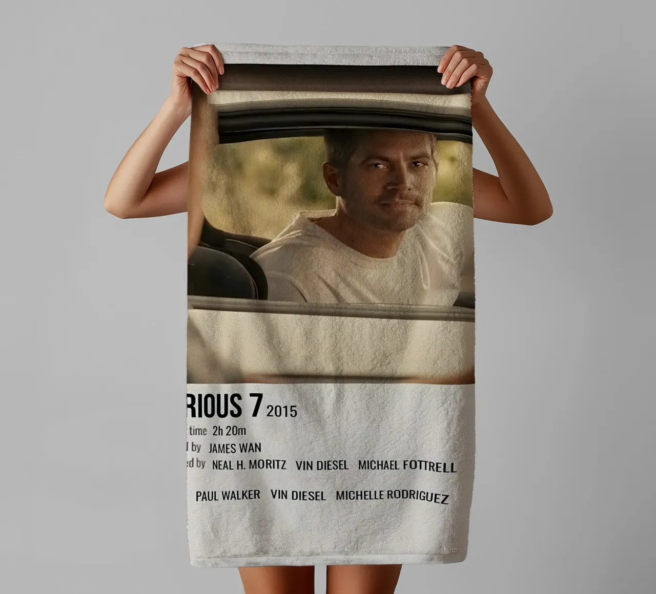 FURIOUS 7 2015 towel by MVFminimalist