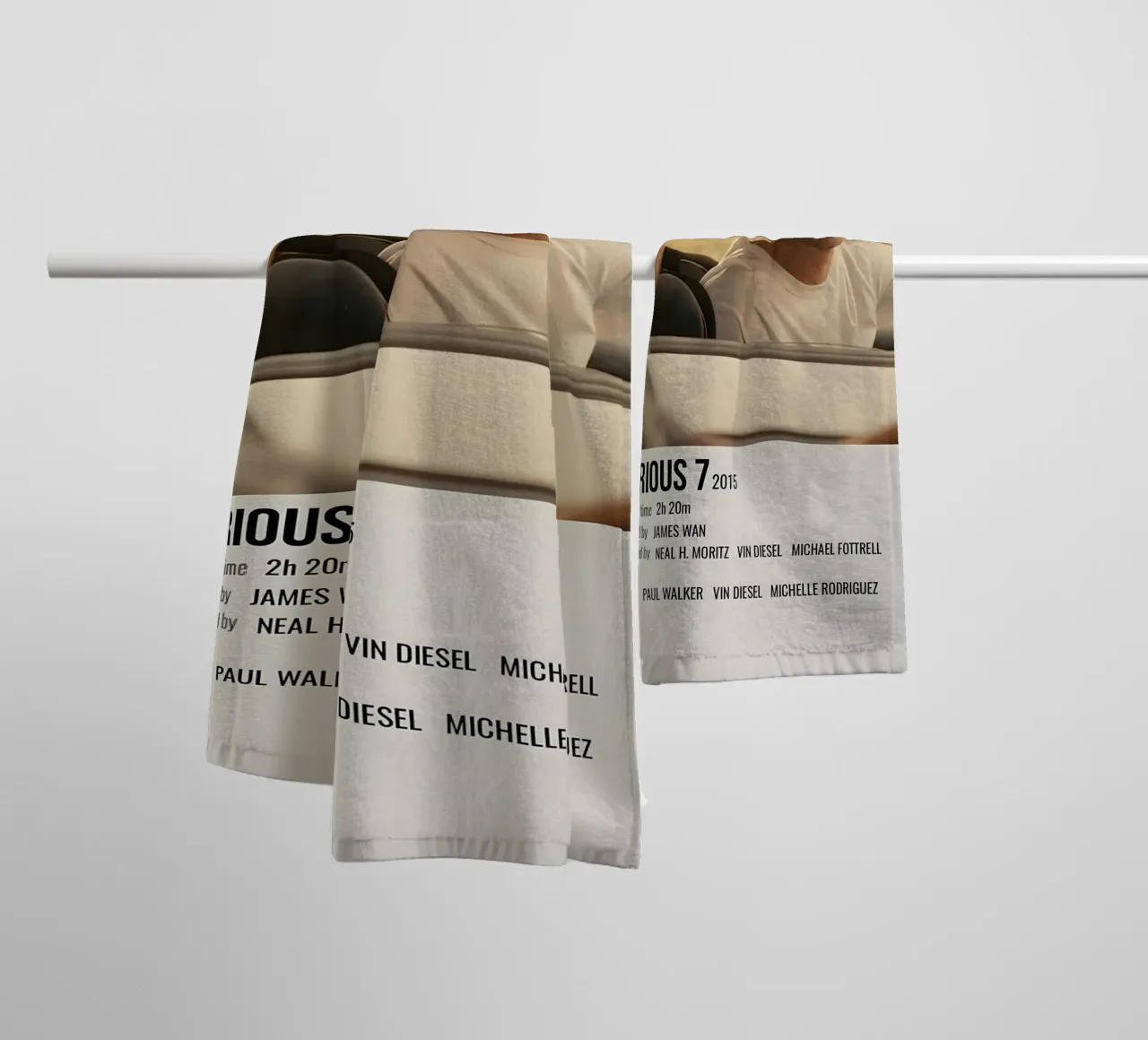 FURIOUS 7 2015 towel by MVFminimalist