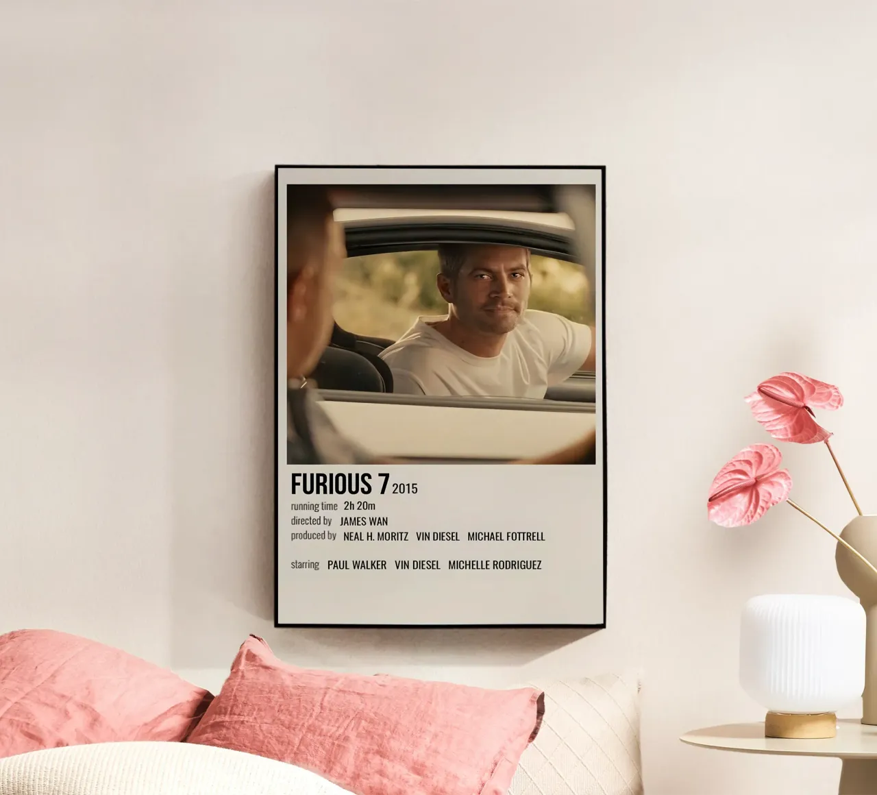 FURIOUS 7 2015 acrylic glass by MVFminimalist