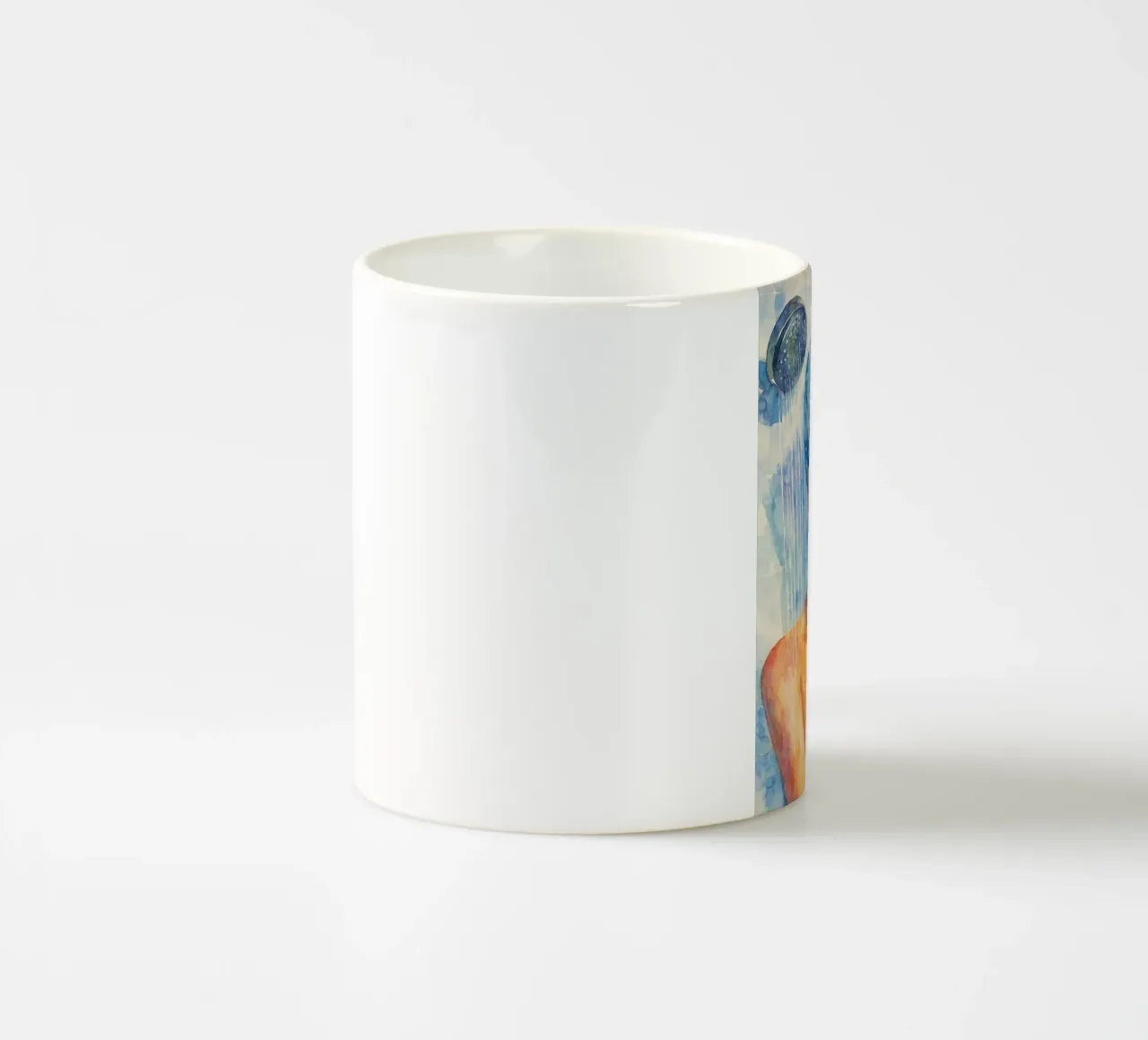 faccia felice donne in bagno pittura classica retrò tazza in ceramica da pakazi