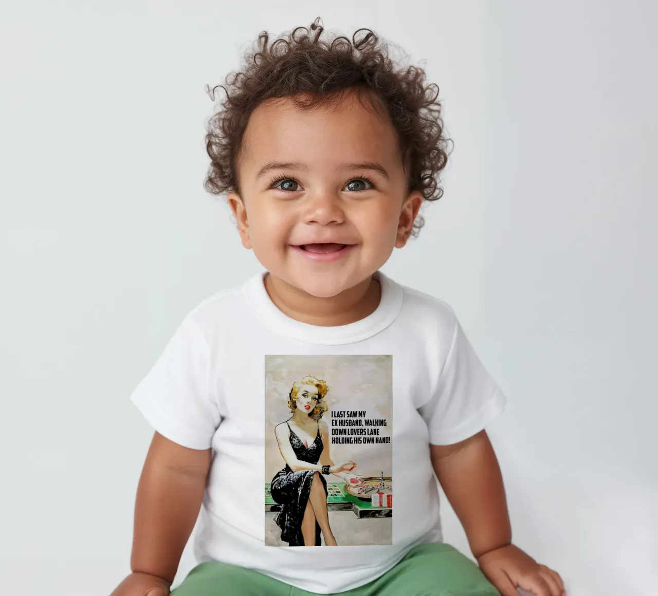 I Last Saw My Ex Husband Baby T-Shirt von Gallery Print and Art Limited