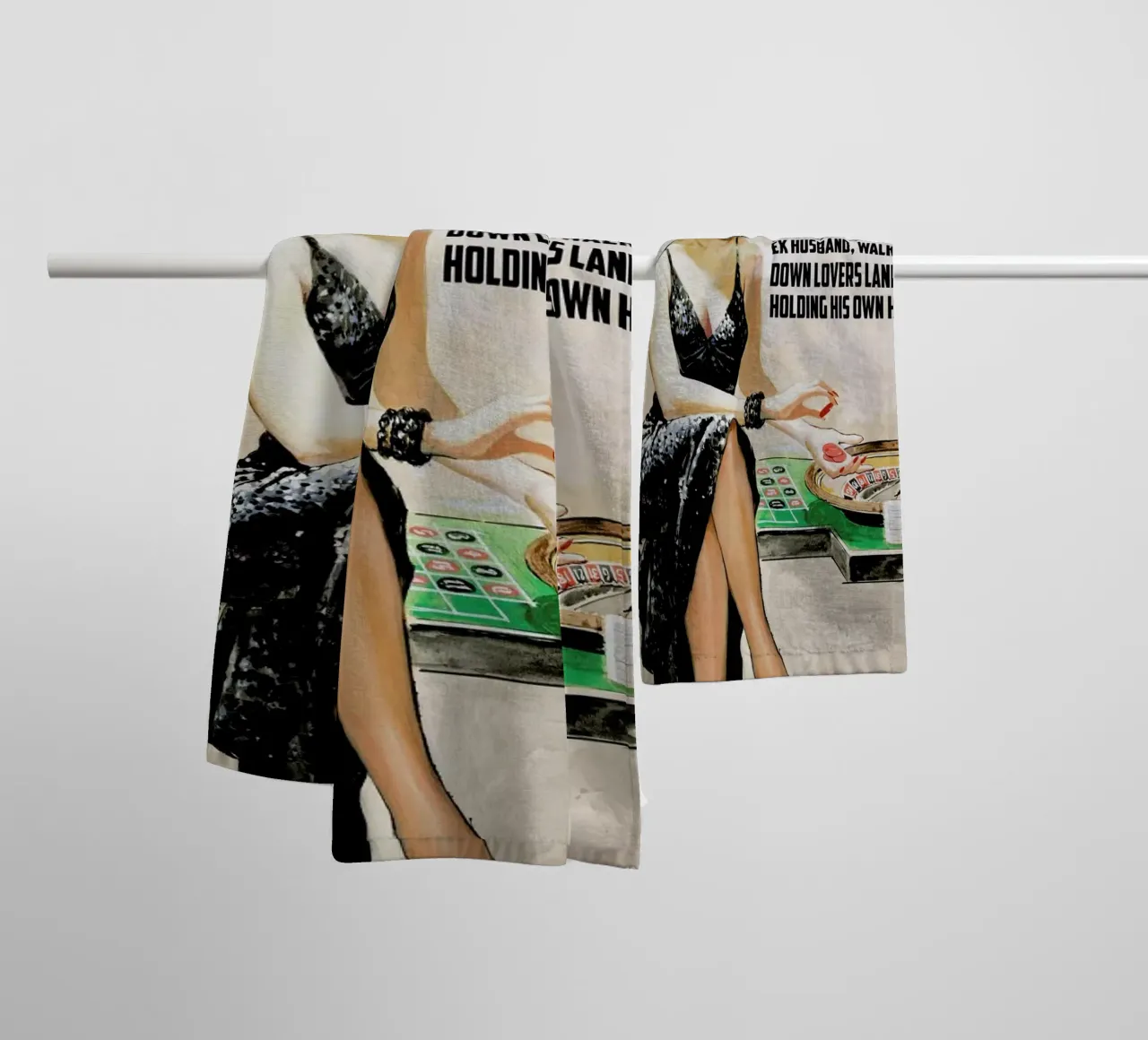 I Last Saw My Ex Husband towel by Gallery Print and Art Limited
