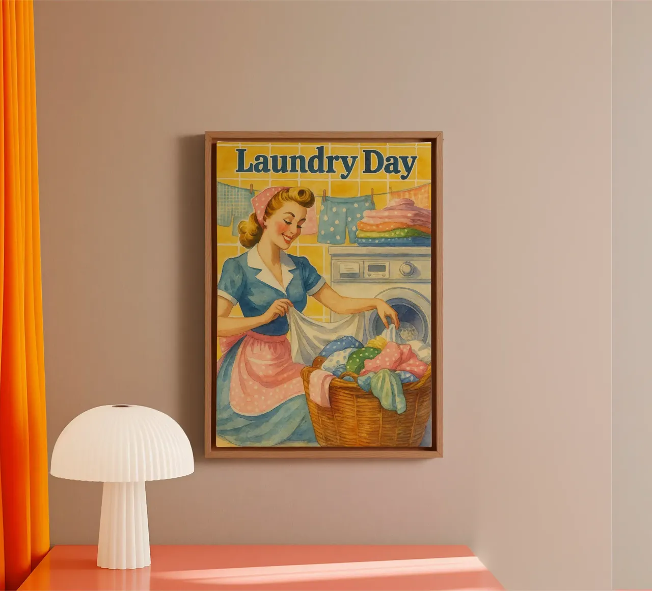 wasdag vrouwen in de badkamer retro klassiek schilderij canvas van pakazi
