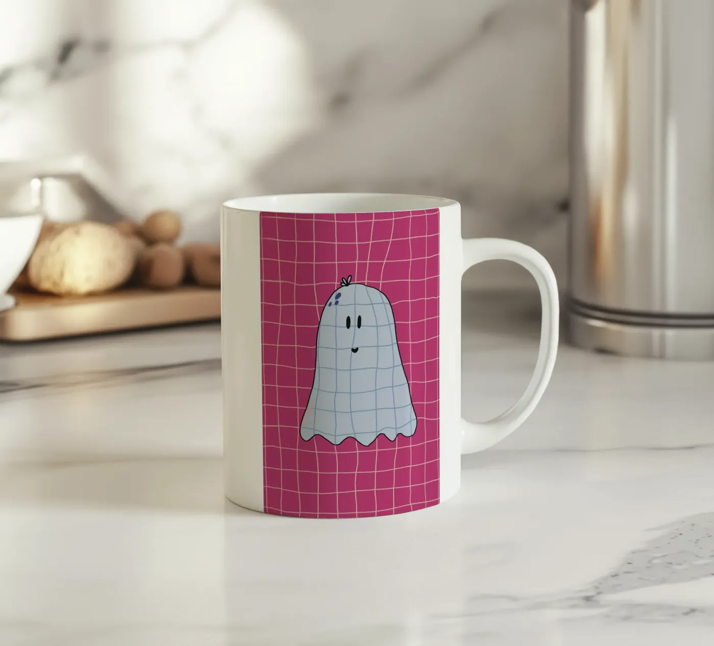 Ghosting ceramic mug by Beeeplan