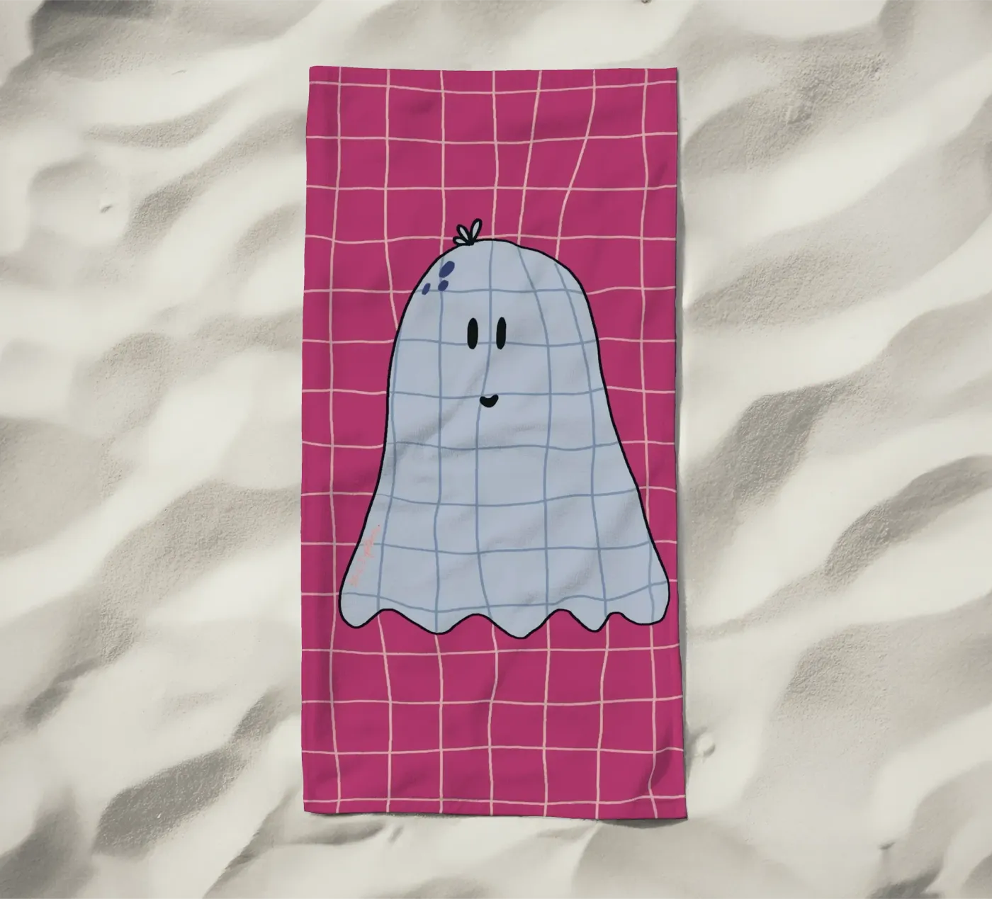 Ghosting strandhanddoek van Beeeplan