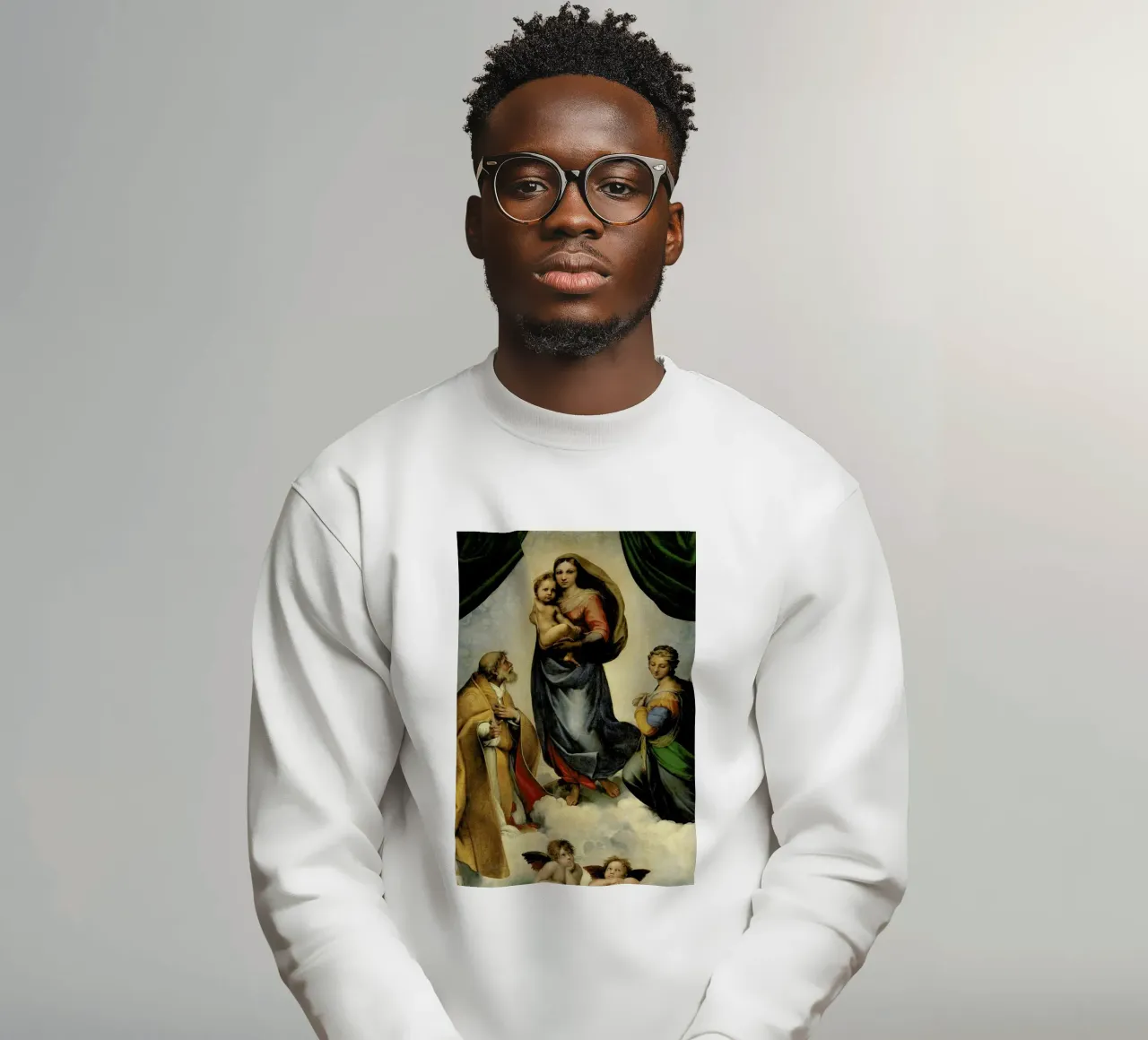 Raphael - The Sistine Madonna felpa da Vintage by JUNIQE
