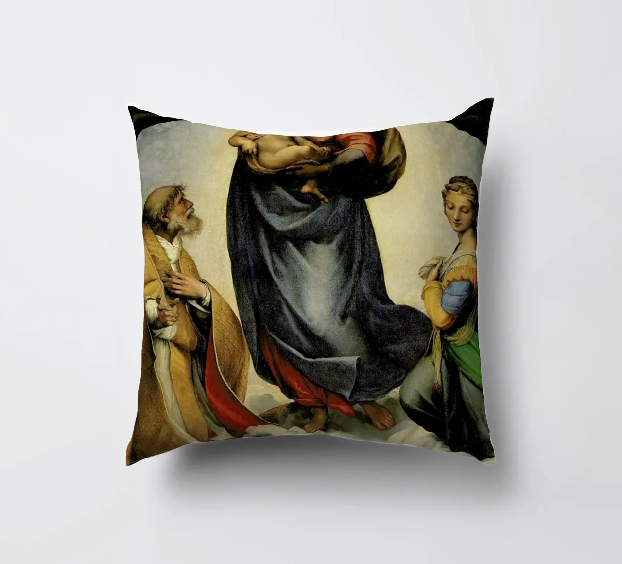 Raphael - The Sistine Madonna cuscino da Vintage by JUNIQE