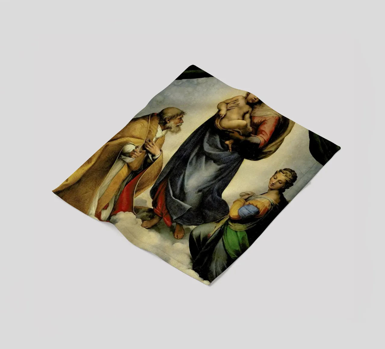 Raphael - The Sistine Madonna coperta in pile da Vintage by JUNIQE