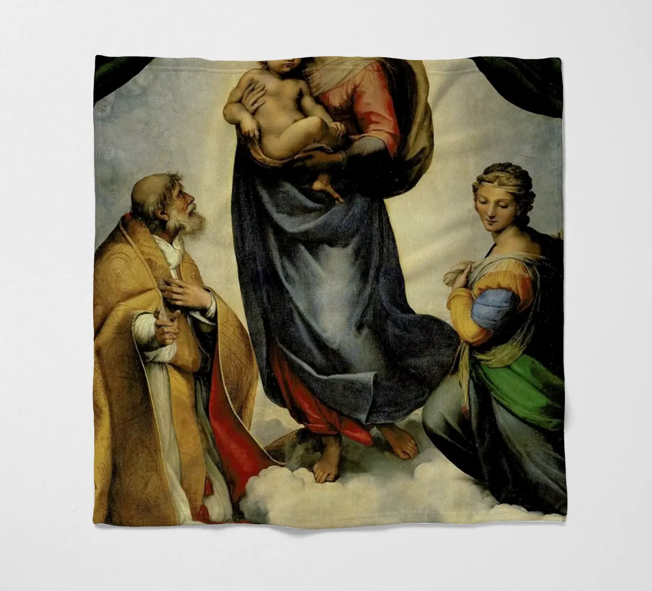 Raphael - The Sistine Madonna coperta in pile da Vintage by JUNIQE