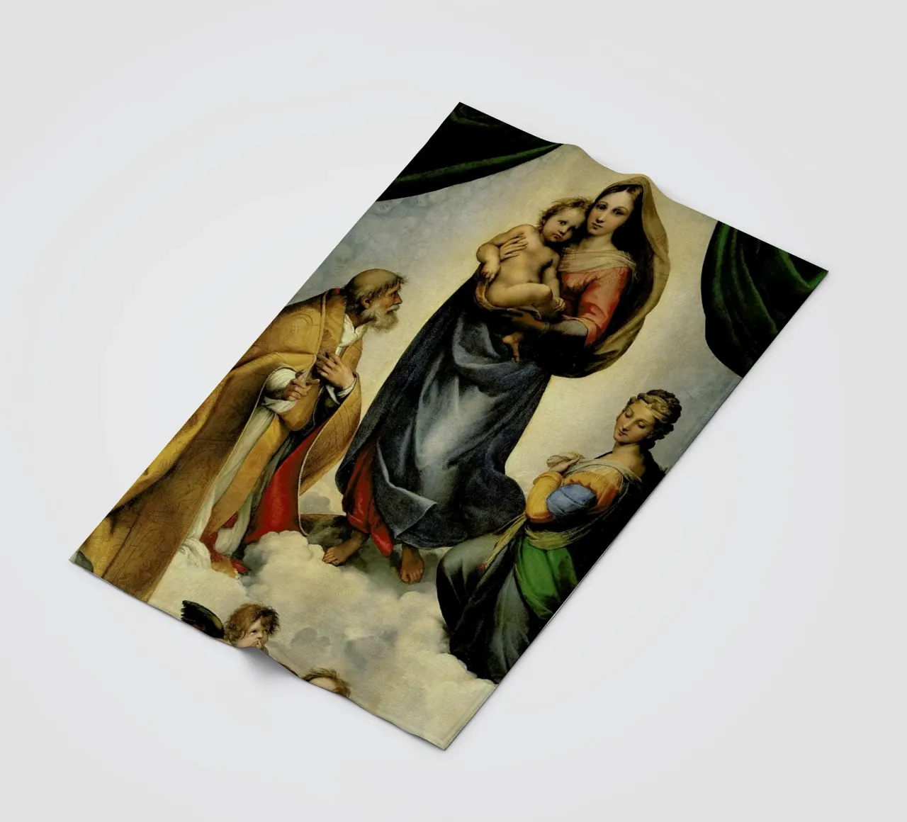 Raphael - The Sistine Madonna coperta in pile da Vintage by JUNIQE
