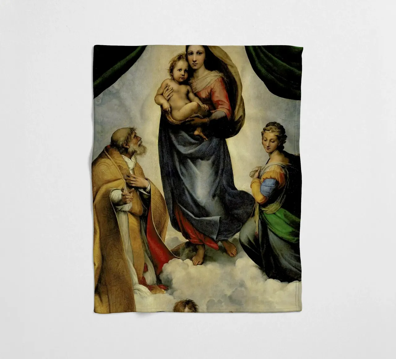 Raphael - The Sistine Madonna coperta in pile da Vintage by JUNIQE