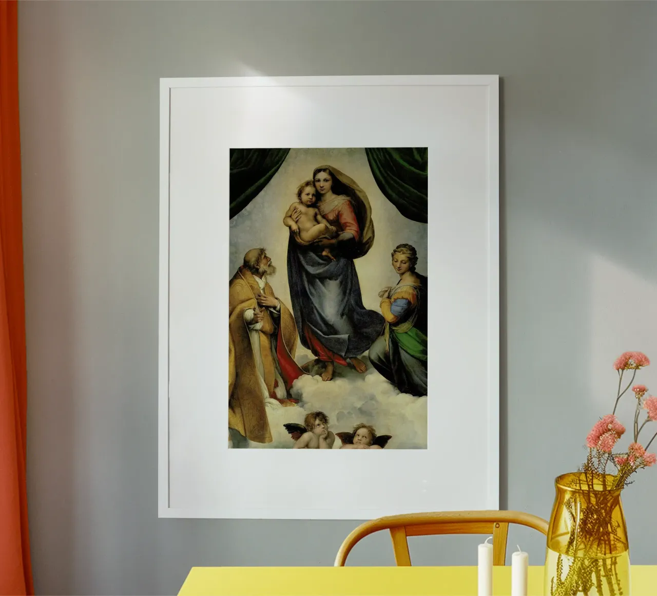 Raphael - The Sistine Madonna poster con telaio in alluminio da Vintage by JUNIQE