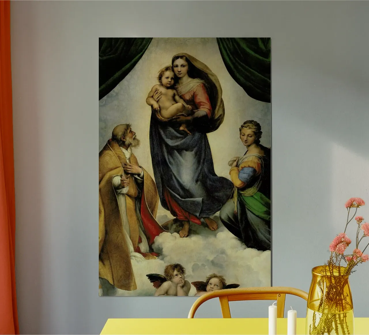 Raphael - The Sistine Madonna poster con telaio in alluminio da Vintage by JUNIQE