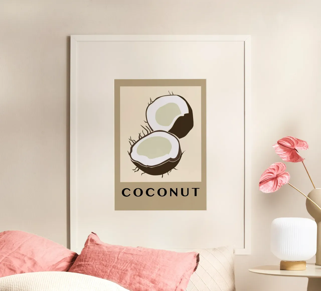 coconut fruit poster by Bernadette Miller