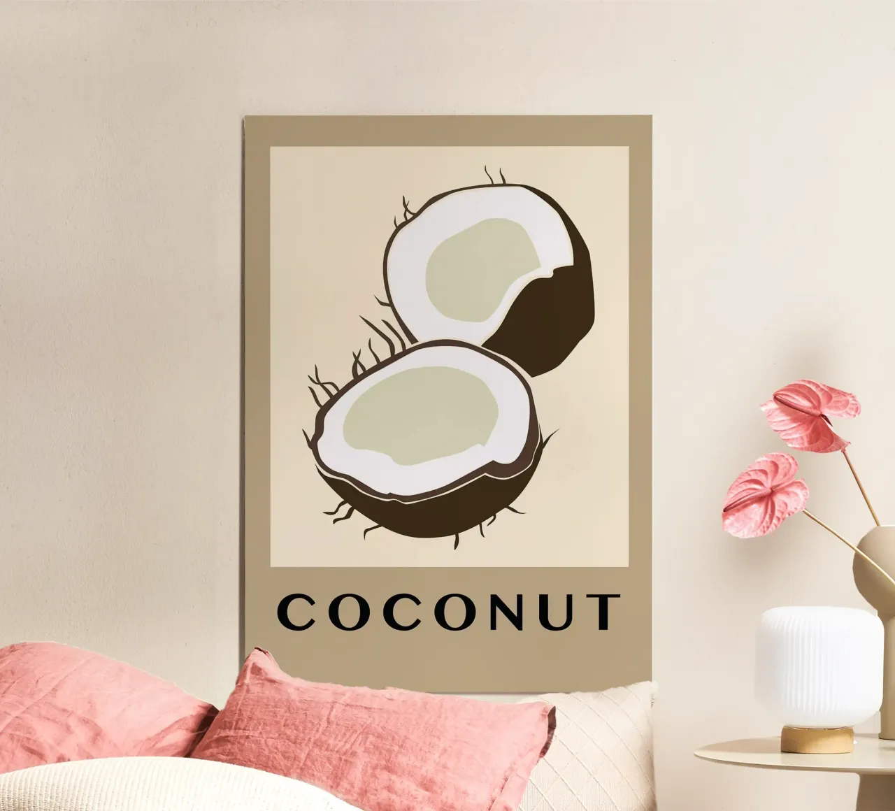 coconut fruit poster by Bernadette Miller