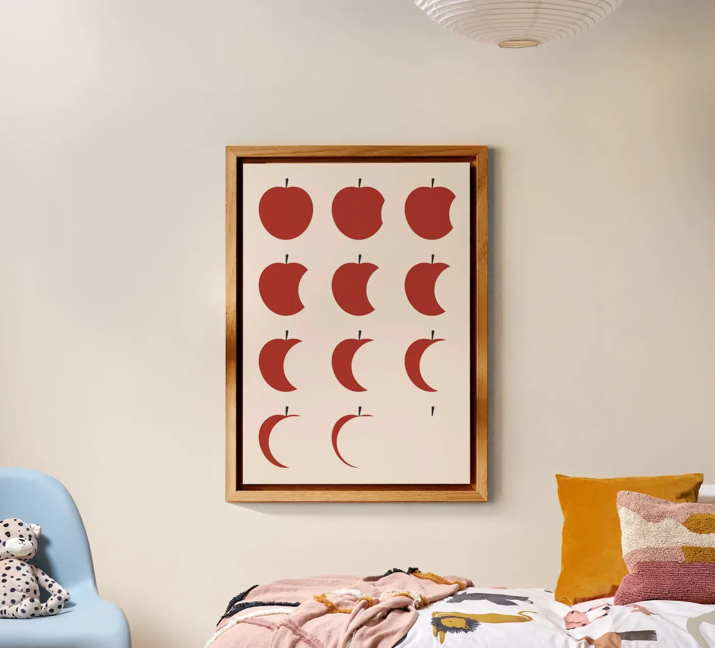 frutta a mela alluminio dibond da Bernadette Miller