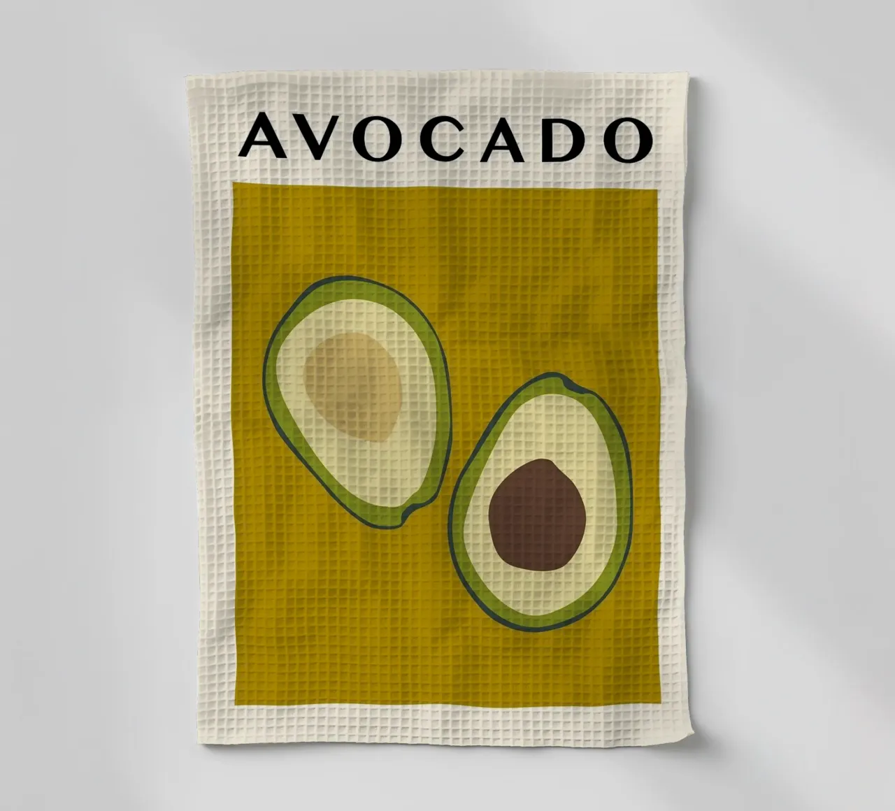 avocado frutto canovaccio da cucina da Bernadette Miller
