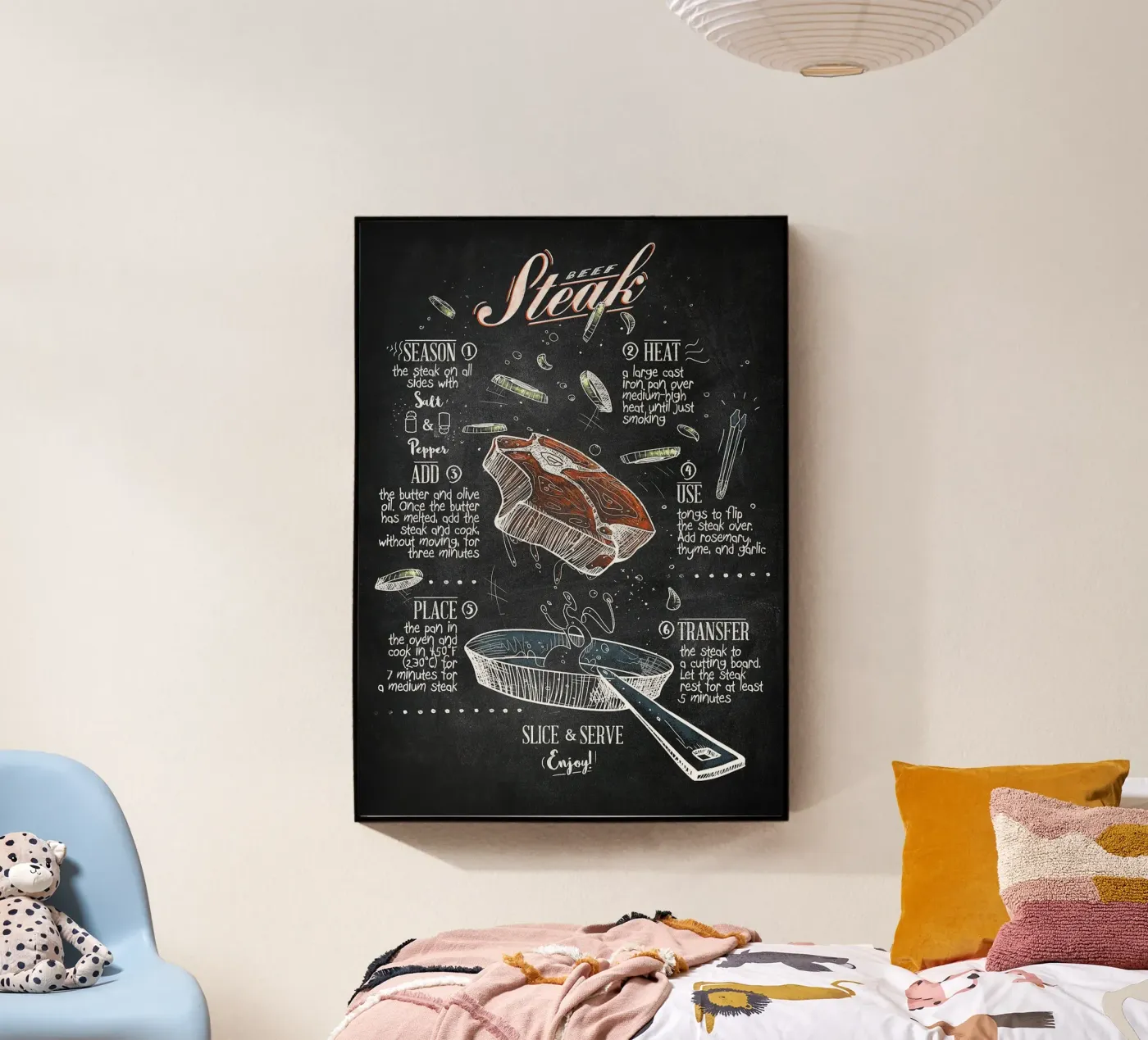 beef steak plexiglass da Bernadette Miller