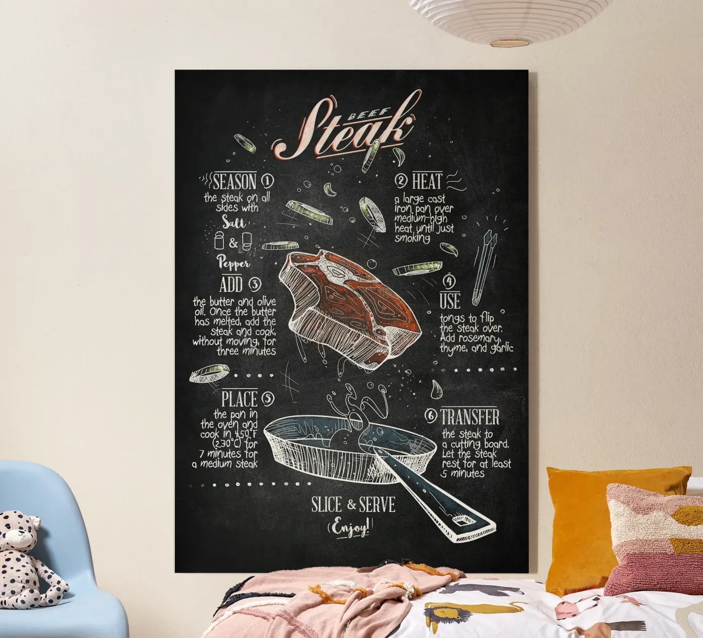 beef steak plexiglass da Bernadette Miller