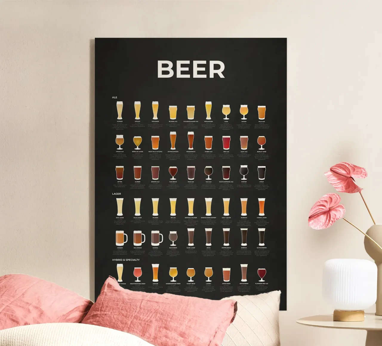 beer acryl van Bernadette Miller