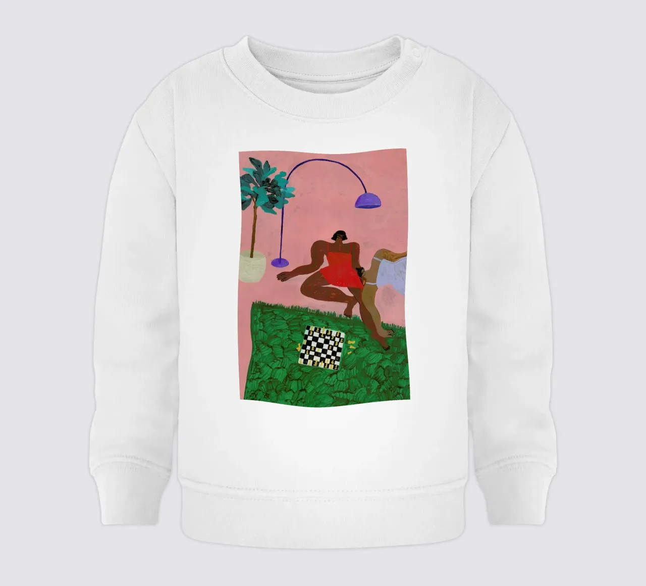 Playing Chess felpa neonato da Nudes and Croissants