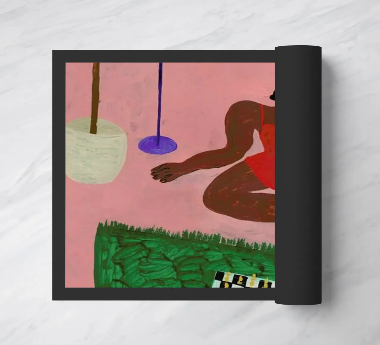 Playing Chess doormat by Nudes and Croissants