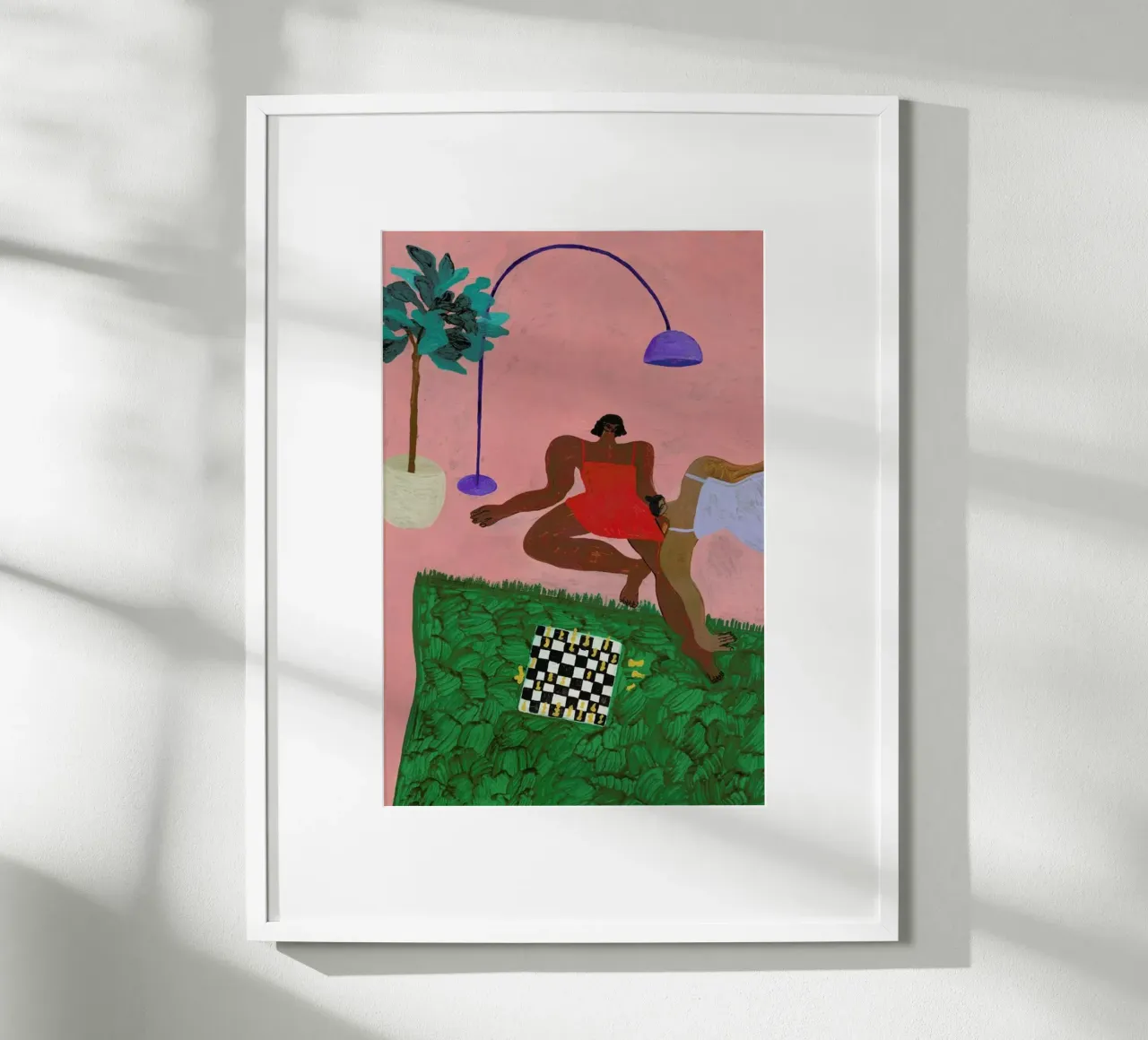 Playing Chess poster da Nudes and Croissants