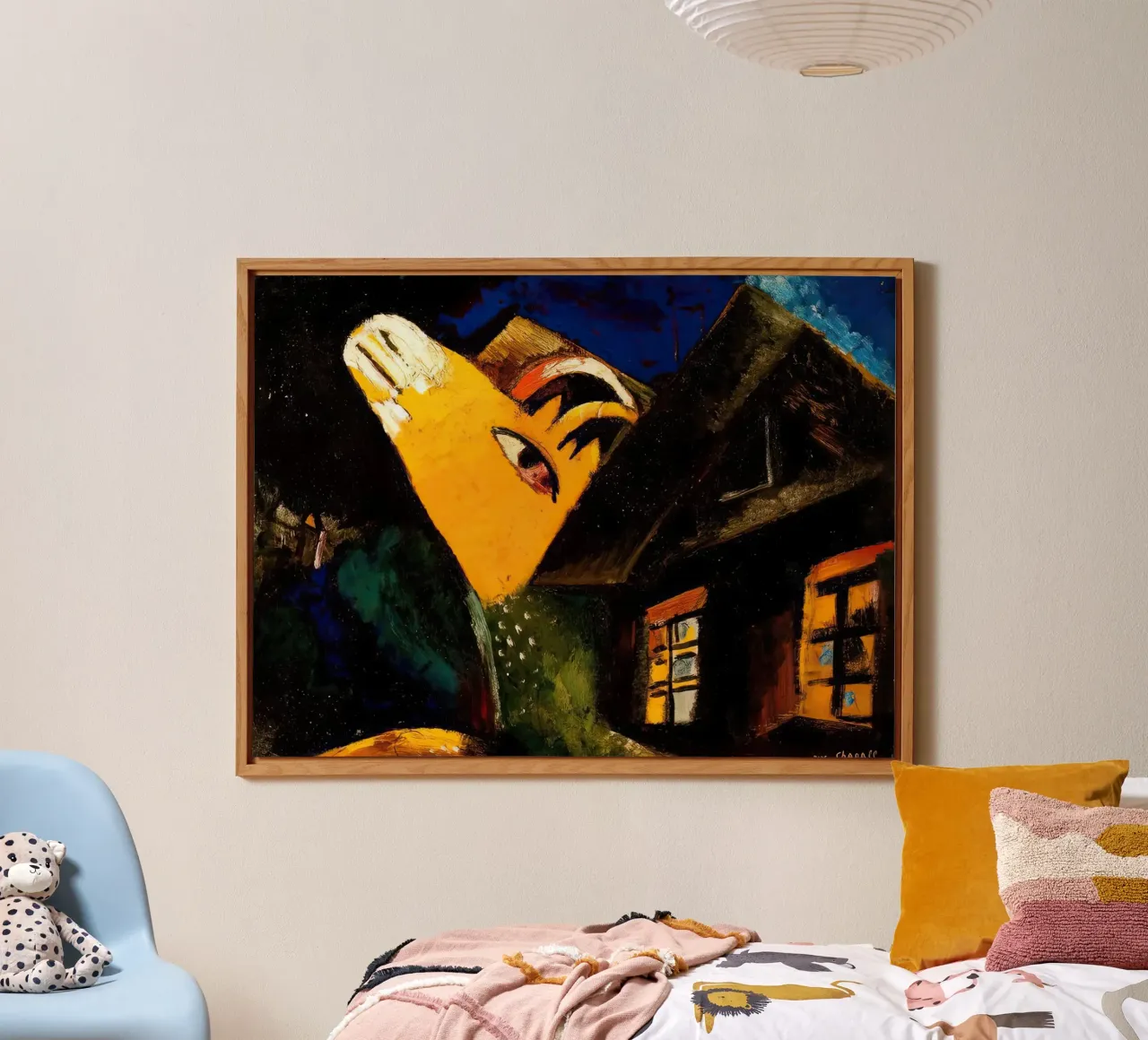Marc Chagall La stalla alluminio dibond da MC Exhebition