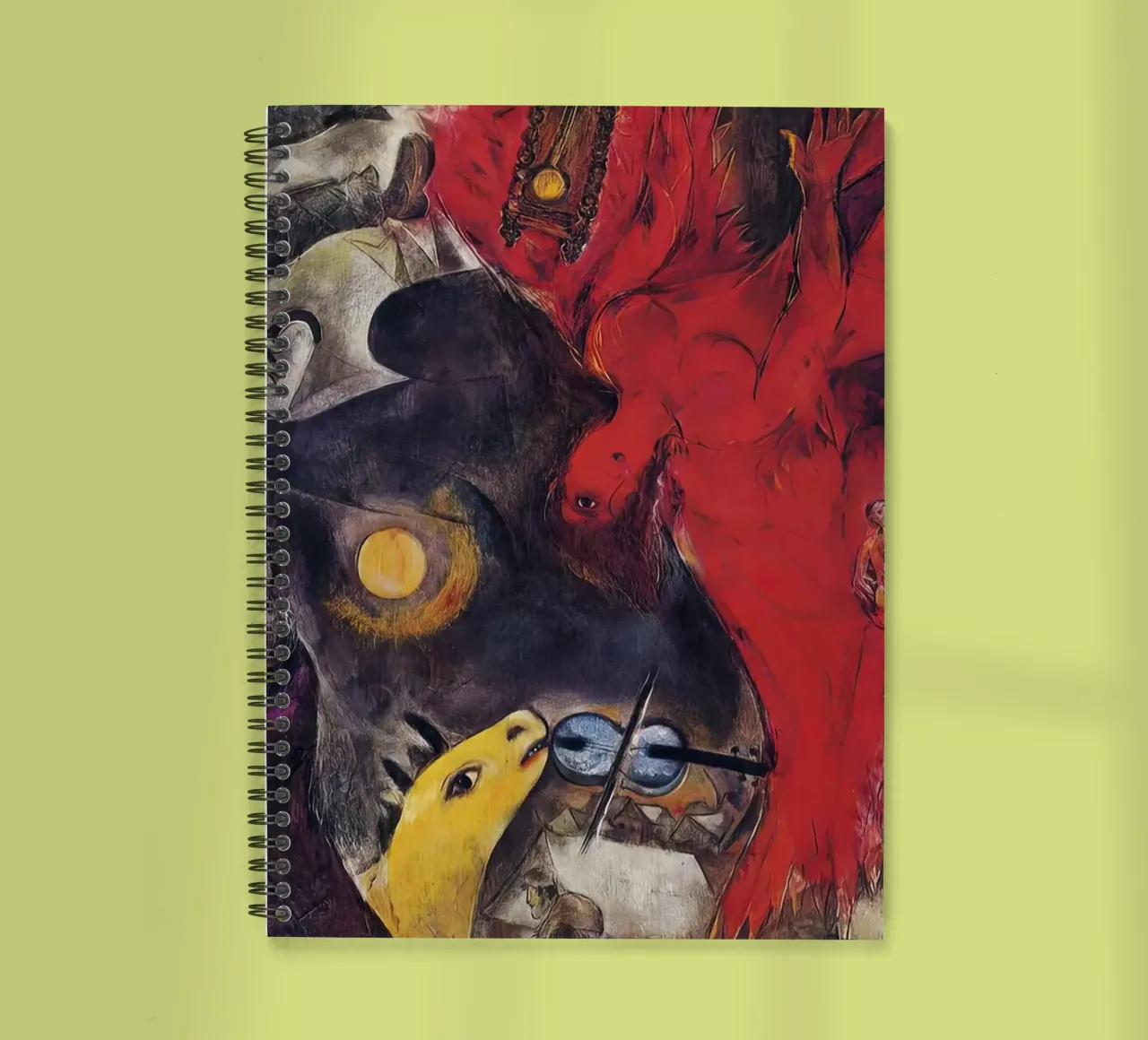 Marc Chagall The Falling Angel spiral notebook by MC Exhebition