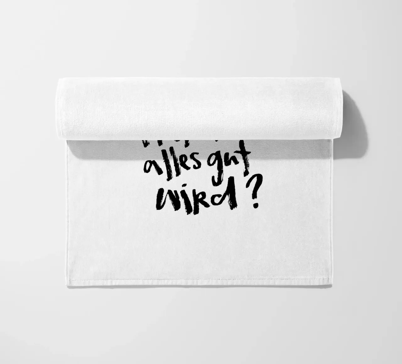 Trotzdem Alles Gut serviette de plage de Brushmeetspaper