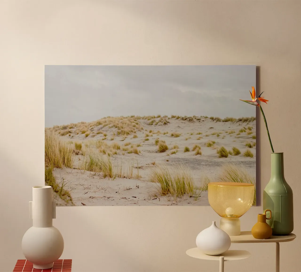 windswept area canvas with Floater frame by life of sands