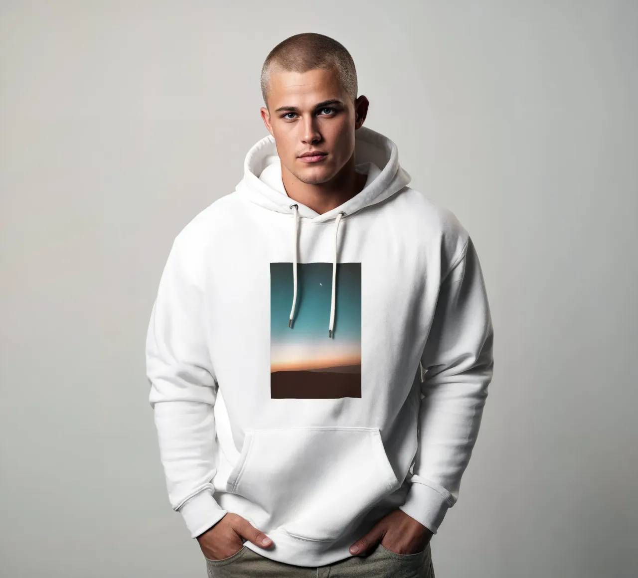 stelle a mezzaluna felpa con cappuccio da life of sands