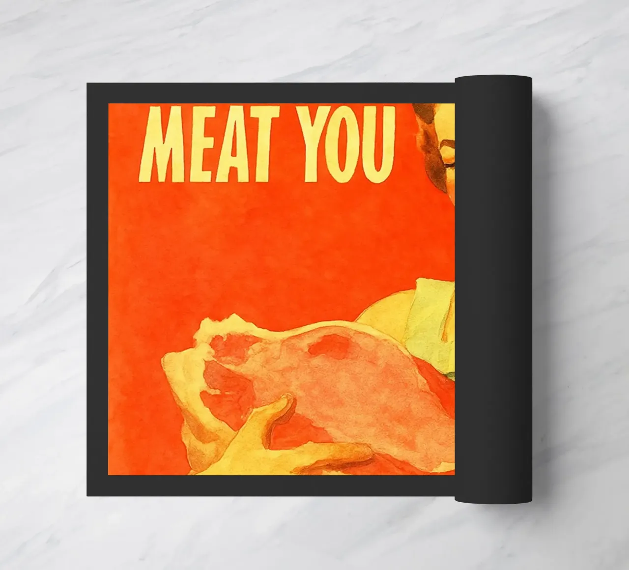 bello di carne voi donna pittura retrò classico zerbino da pakazi