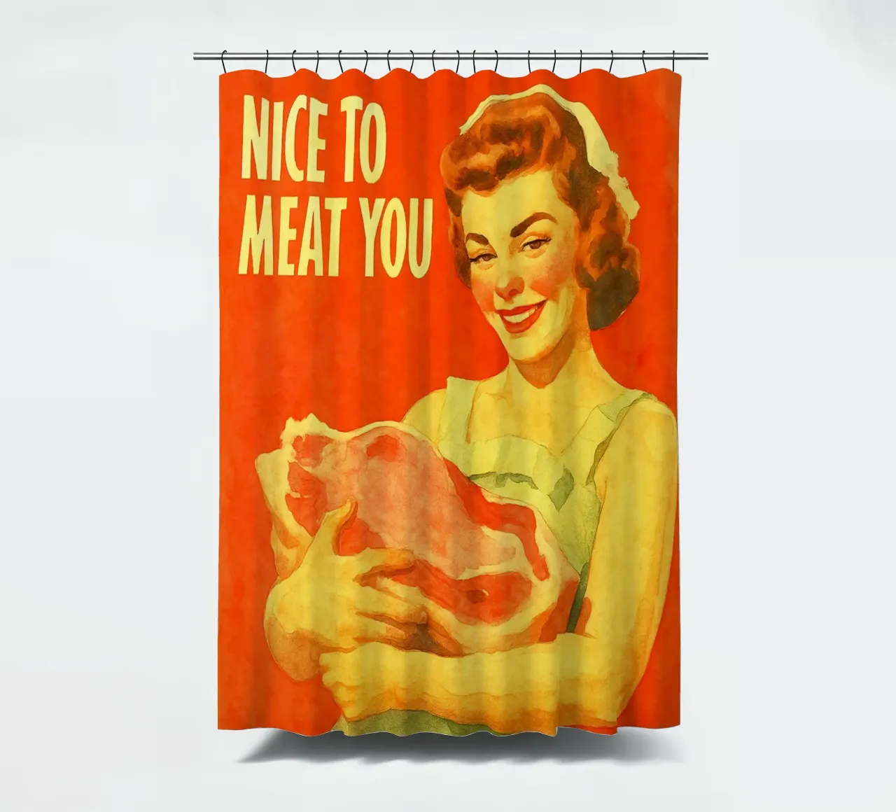 bello di carne voi donna pittura retrò classico tenda da doccia da pakazi