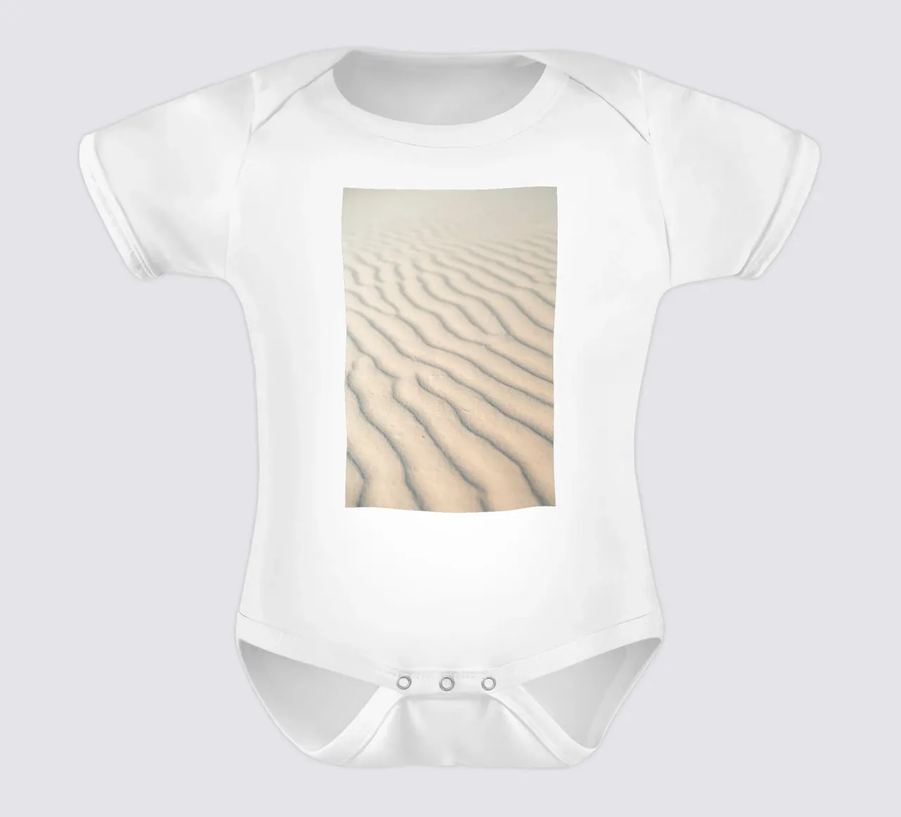 sunlight to the shadows sand short-sleeve baby romper by life of sands